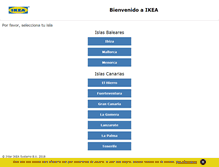 Tablet Screenshot of islas.ikea.es